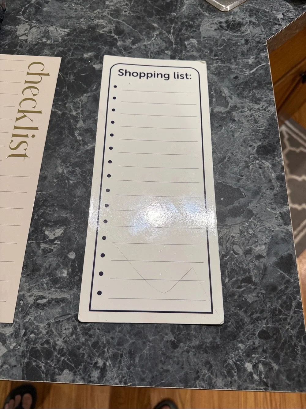 Magnetic Dry Erase Calendar, Checklist + ! Includes-Color Markers & Shopping!